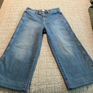 Gap wide-leg cropped high-waist denim jeans 4/27